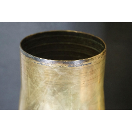 149 - Pair of 4.5 Pound Spent artillery shells, measures 69.5cm tall