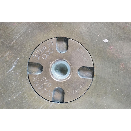 149 - Pair of 4.5 Pound Spent artillery shells, measures 69.5cm tall