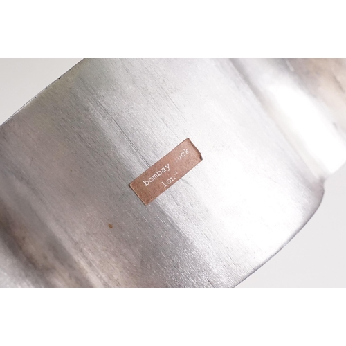 423 - Retro chrome ice bucket, bombay duck aluminium boxed wine rack and boxed Wedgwood place card holders