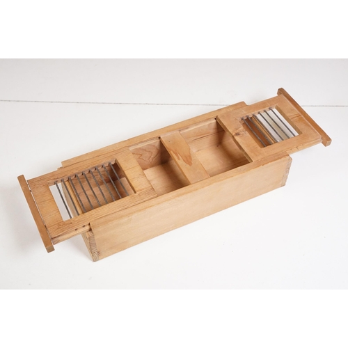 425 - Scratch built animal cage with carved articulated zoo animals including zebra, giraffe, tiger, etc