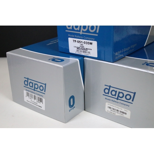 126 - Six boxed Dapol OO gauge items of rolling stock to include 7F-053-008, 7F-016-002, 7F-051-035W, 7F-0... 