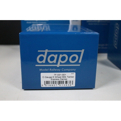 126 - Six boxed Dapol OO gauge items of rolling stock to include 7F-053-008, 7F-016-002, 7F-051-035W, 7F-0... 