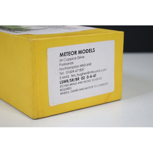 134 - Boxed Meteor Models O gauge LSWR/SR/BR 02 0-4-4T locomotive, built