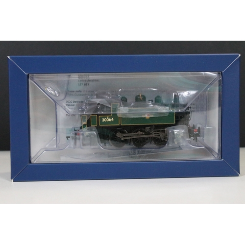144 - Boxed Bachmann OO gauge MR-104A USA Class 0-6-0T 30064 BR lined green late crest locomotive produced... 