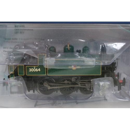 144 - Boxed Bachmann OO gauge MR-104A USA Class 0-6-0T 30064 BR lined green late crest locomotive produced... 