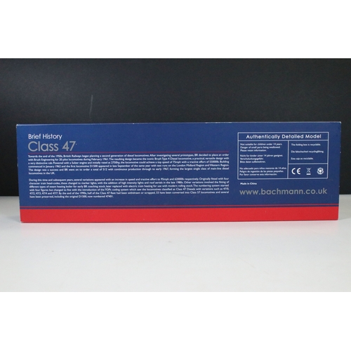 145 - Two boxed Bachmann OO gauge locomotives to include 32-817 Class 47 Diesel 47745 Royal London Society... 