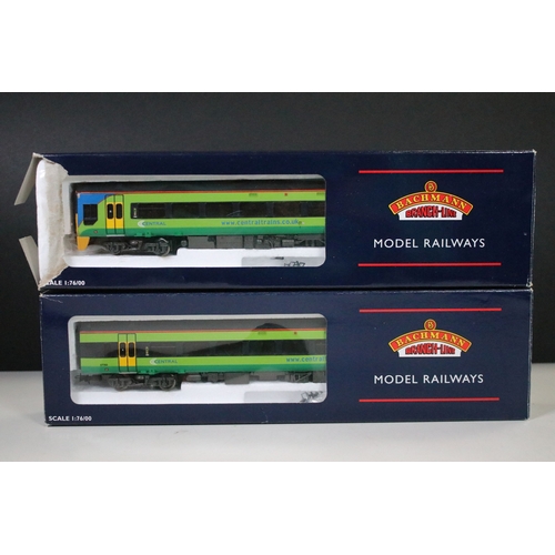 149 - Two boxed Bachmann OO gauge 2 Car DMY sets to include 31-516 158 Central Trains and 32-900 Class 108... 
