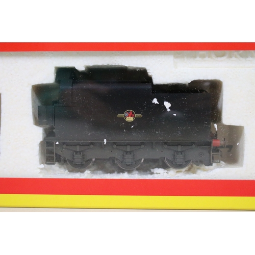 157 - Four boxed Hornby OO gauge locomotives to include R2713 BR 4-4-0 Class T9 30310, R2355 BR 0-6-0 Clas... 