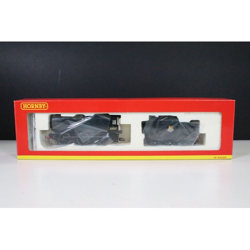 157 - Four boxed Hornby OO gauge locomotives to include R2713 BR 4-4-0 Class T9 30310, R2355 BR 0-6-0 Clas... 