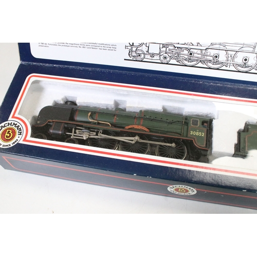 172 - Two boxed Bachmann OO gauge locomotives to include 31-405 Lord Nelson 30852 Sir Walter Raleigh and 3... 