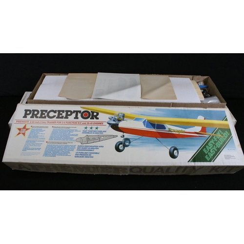 310 - Six boxed Radio Controlled model kit aircrafts to include Keil Kraft New Super 60 Radio Control Trai... 