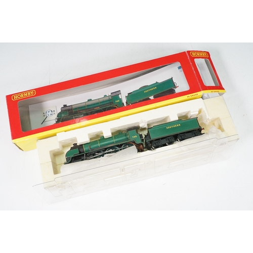 85 - Two boxed OO gauge locomotives to include Hornby R2620 SR 4-6-0 Class N15 Locomotive 746 Pendragon a... 