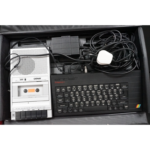 1582 - Cased Sinclair ZX Spectrum + Personal Computer and Cathay Computer Compatible Cassette Recorder, com... 