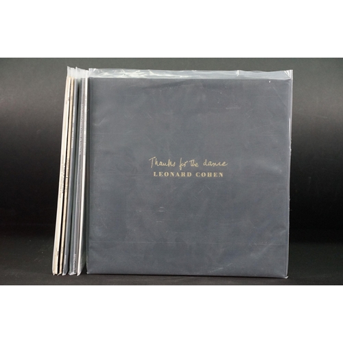 107 - Vinyl - 7 Leonard Cohen LPs to include Thanks For The Dance, Various Positions, Live In London, You ... 