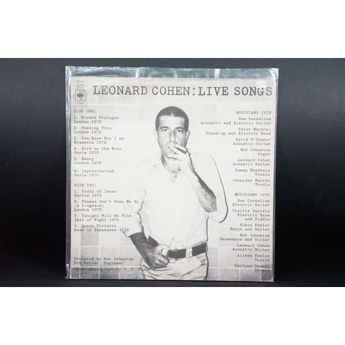 107 - Vinyl - 7 Leonard Cohen LPs to include Thanks For The Dance, Various Positions, Live In London, You ... 