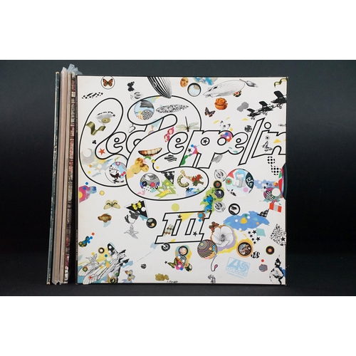 119 - Vinyl - 5 Led Zeppelin LPs to include III (working wheel), Physical Graffiti (German press), Presenc... 