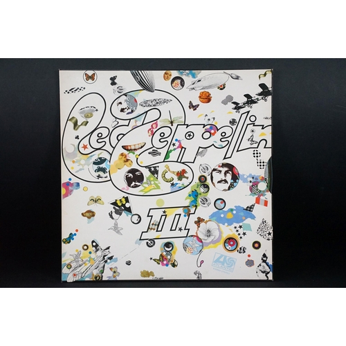 119 - Vinyl - 5 Led Zeppelin LPs to include III (working wheel), Physical Graffiti (German press), Presenc... 