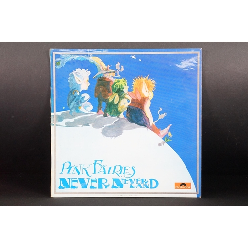 142 - Vinyl - 3 Pink Fairies original UK pressing LP’s to include: Never Neverland (Polydor – 2383 045, UK... 