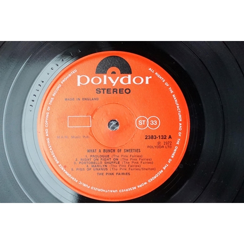 142 - Vinyl - 3 Pink Fairies original UK pressing LP’s to include: Never Neverland (Polydor – 2383 045, UK... 