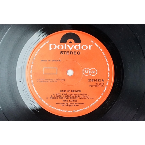 142 - Vinyl - 3 Pink Fairies original UK pressing LP’s to include: Never Neverland (Polydor – 2383 045, UK... 