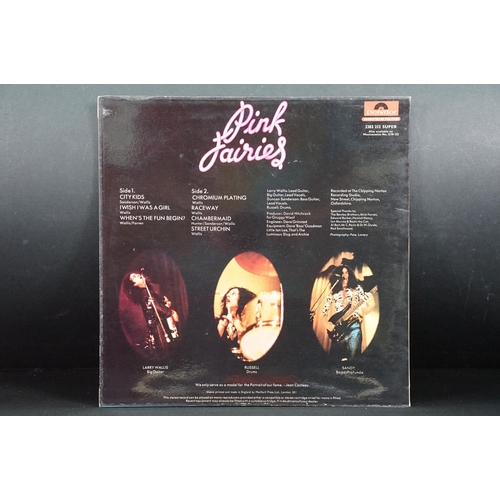 142 - Vinyl - 3 Pink Fairies original UK pressing LP’s to include: Never Neverland (Polydor – 2383 045, UK... 