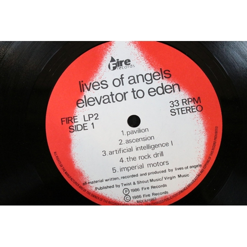 483 - Vinyl - Minimal Synth / New Wave - Lives Of Angels – Elevator To Eden LP on Fire Records – FIRE LP2,... 