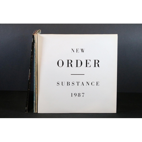 488 - Vinyl - 5 New Order original UK 1st pressing LP’s and one 12” to include: Substance 1987, Low-Life, ... 