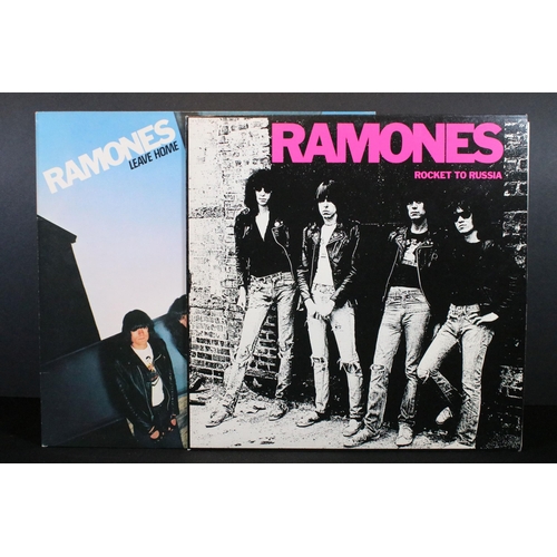 497 - Vinyl - 2 Ramones original UK pressing LPs to include Rocket To Russia (with printed inner), Leave H... 