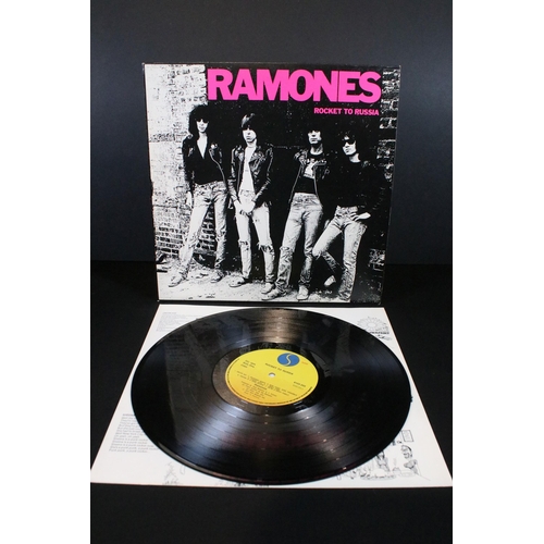 497 - Vinyl - 2 Ramones original UK pressing LPs to include Rocket To Russia (with printed inner), Leave H... 