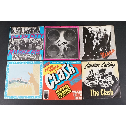 516 - Vinyl - 17 The Clash original UK 7” singles to include: White Riot, Remote Control, Complete Control... 