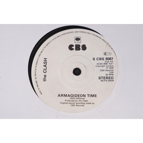 516 - Vinyl - 17 The Clash original UK 7” singles to include: White Riot, Remote Control, Complete Control... 