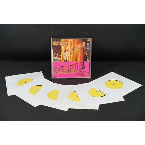 517 - Vinyl - Punk - Sex Pistols – Pistols Pack, 6 yellow labels 7” singles pack on Virgin Records - SEX 1... 