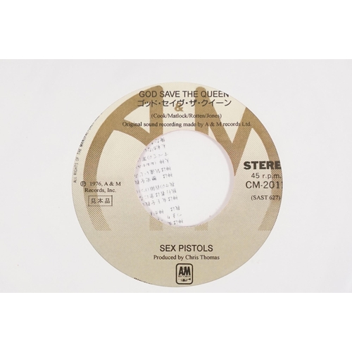 521 - Vinyl - Punk - Sex Pistols, 4 Japanese late 1980’s coloured vinyl private pressing 7” singles, to in... 