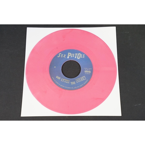 525 - Vinyl - Punk - Sex Pistols, 5 different coloured vinyl Japanese pressing 7” singles of “God Save The... 