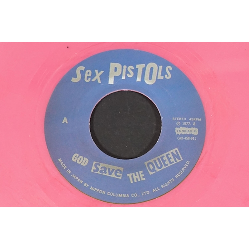 525 - Vinyl - Punk - Sex Pistols, 5 different coloured vinyl Japanese pressing 7” singles of “God Save The... 