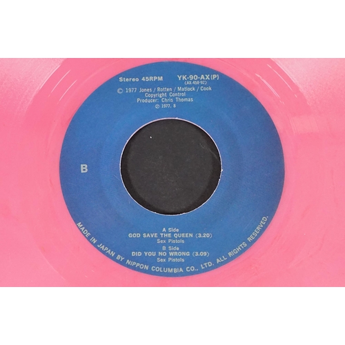 525 - Vinyl - Punk - Sex Pistols, 5 different coloured vinyl Japanese pressing 7” singles of “God Save The... 