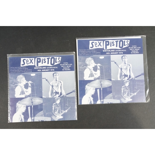 533 - Vinyl - Punk - Sex Pistols, 6 different coloured vinyl UK 2013 7” singles of  Winterland (Soundcheck... 