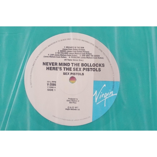 608 - Vinyl - 2 Sex Pistols limited edition 1990 Australasia coloured vinyl re-issue LP’s of: Never Mind T... 