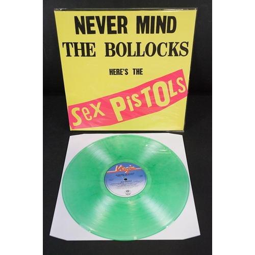 609 - Vinyl - 4 Sex Pistols limited edition UK coloured vinyl re-issue LP’s of Never Mind The Bo****ks Her... 