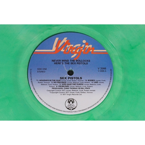 609 - Vinyl - 4 Sex Pistols limited edition UK coloured vinyl re-issue LP’s of Never Mind The Bo****ks Her... 