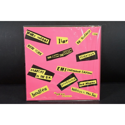 609 - Vinyl - 4 Sex Pistols limited edition UK coloured vinyl re-issue LP’s of Never Mind The Bo****ks Her... 