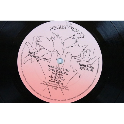 652 - Vinyl - Roots Reggae - Don Carlos – Harvest Time, LP on Negus Roots Records – NERLP 005, original UK... 