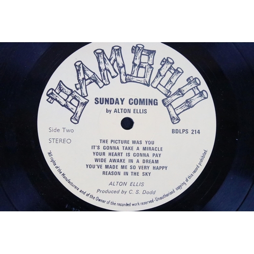 654 - Vinyl - Reggae / Ska - Alton Ellis – Sunday Coming LP on Bamboo Records – BDLPS 214, original UK 197... 