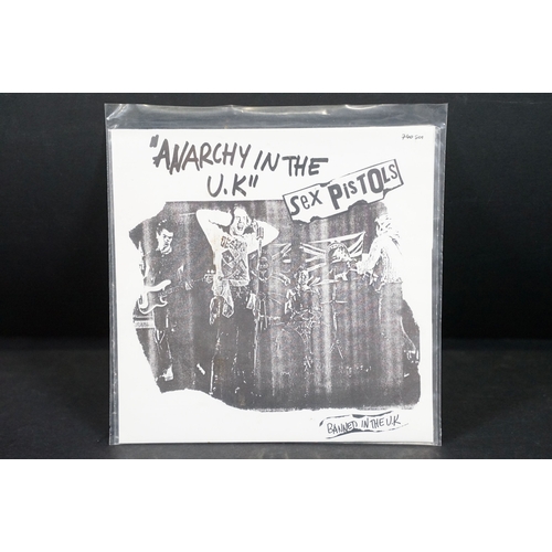629 - Vinyl - Punk - Sex Pistols, 3 different coloured vinyl UK 2007 re-issue 7” singles of Anarchy In The... 