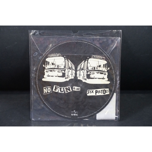 632 - Vinyl - Punk - Sex Pistols, 4 official UK 2012 limited edition numbered re-issue picture disc 7” sin... 