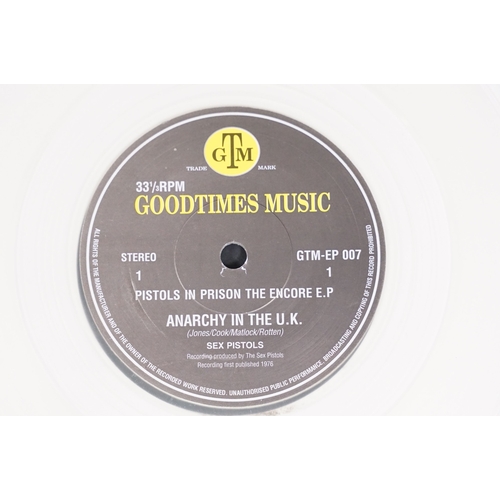 633 - Vinyl - Punk - Sex Pistols, 4 different coloured vinyl UK 2008 7” singles to include: Pistols In Pri... 