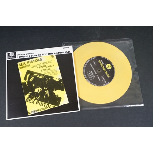 633 - Vinyl - Punk - Sex Pistols, 4 different coloured vinyl UK 2008 7” singles to include: Pistols In Pri... 