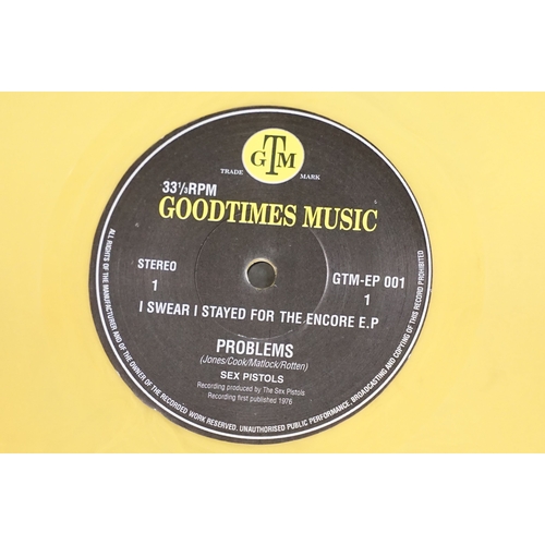 633 - Vinyl - Punk - Sex Pistols, 4 different coloured vinyl UK 2008 7” singles to include: Pistols In Pri... 