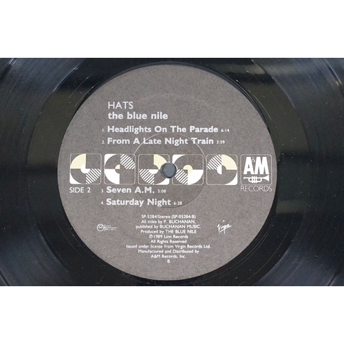 70 - Vinyl - The Blue Nile Hats LP US pressing on A&M Records SP-5284. Vg+/Ex