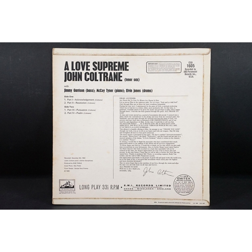 90 - Vinyl - Free Jazz / Hard Bop - John Coltrane – A Love Supreme, LP on His Master's Voice – CSD 1605, ... 